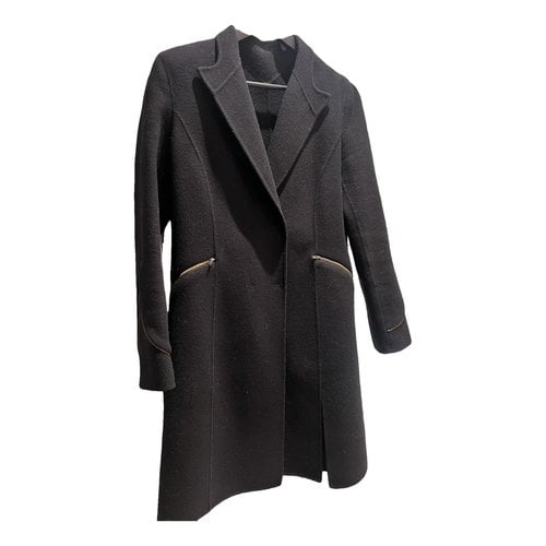 Pre-owned Theory Cashmere Coat In Black
