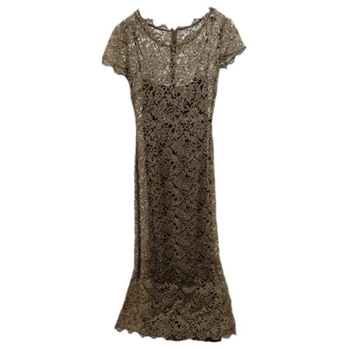 Pre-owned Temperley London Maxi Dress In Gold