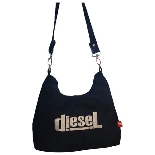 Pre-owned Diesel Cloth Handbag In Black