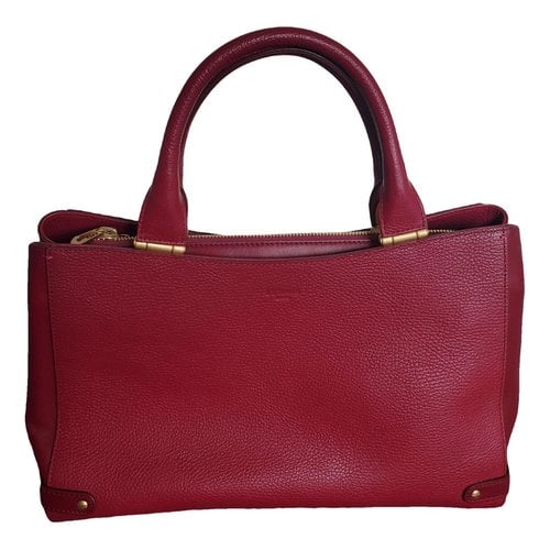 Pre-owned Lk Bennett Leather Handbag In Burgundy