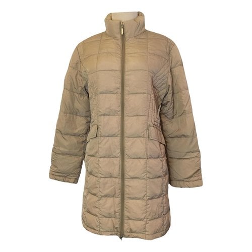 Pre-owned Moncler Puffer In Beige