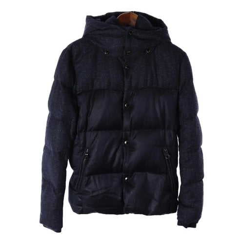 Pre-owned Duvetica Puffer In Navy