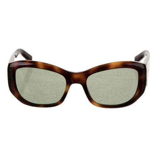 Pre-owned Saint Laurent Oversized Sunglasses In Brown