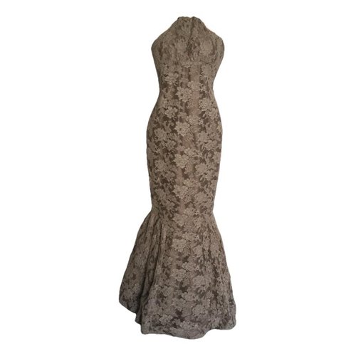 Pre-owned Joseph Lace Dress In Camel