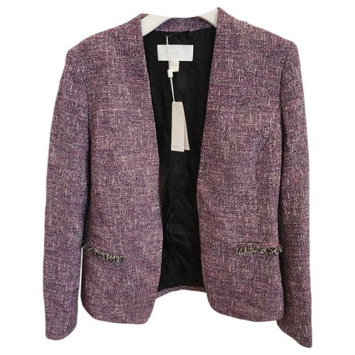Pre-owned Hugo Boss Tweed Jacket In Purple