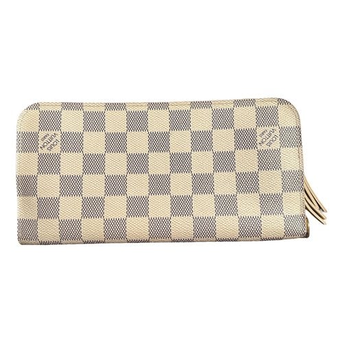 Pre-owned Louis Vuitton Leather Wallet In Beige