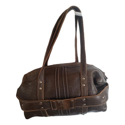 Pre-owned Fay Leather Handbag In Brown