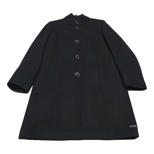 Pre-owned Saint James Wool Coat In Black