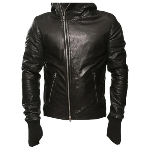 Pre-owned Linea Pelle Leather Jacket In Black