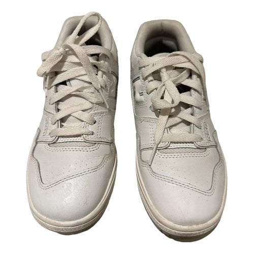 Pre-owned New Balance 550 Cloth Trainers In White