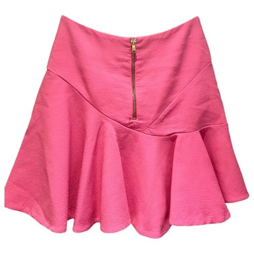 Pre-owned Emilio Pucci Wool Mini Skirt In Pink