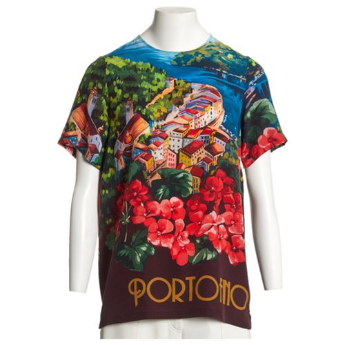 Pre-owned Dolce & Gabbana Silk T-shirt In Multicolour