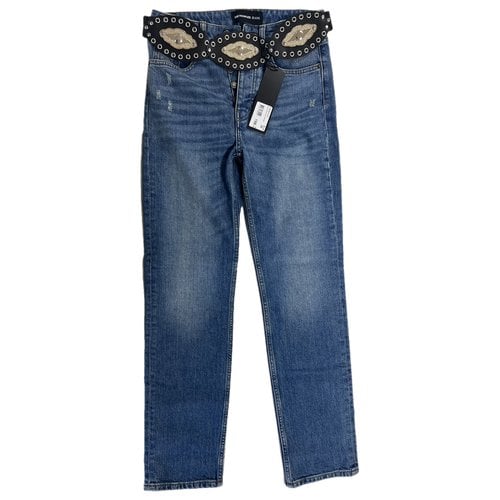 Pre-owned The Kooples Fall Winter 2019 Straight Pants In Blue