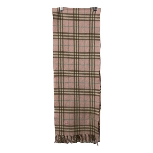 Pre-owned Burberry Scarf In Pink