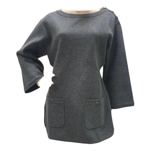 Pre-owned Chanel Wool Tunic In Grey