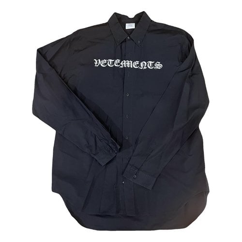 Pre-owned Vetements Shirt In Black