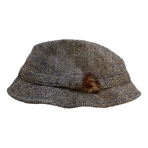 Pre-owned Harris Tweed Wool Hat In Grey