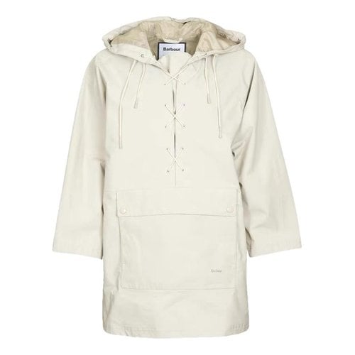 Pre-owned Barbour Coat In White