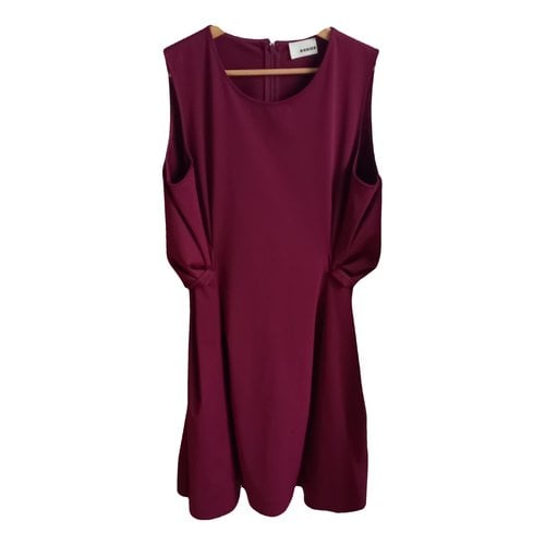 Pre-owned Rodier Mid-length Dress In Burgundy