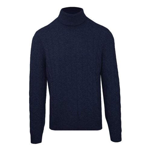 Pre-owned Malo Wool Pull In Blue