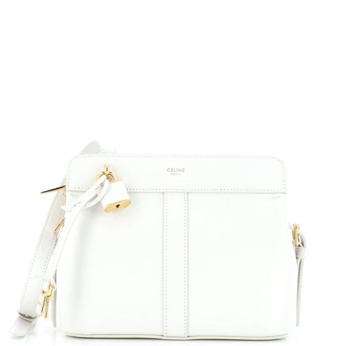 Pre-owned Celine Leather Handbag In White