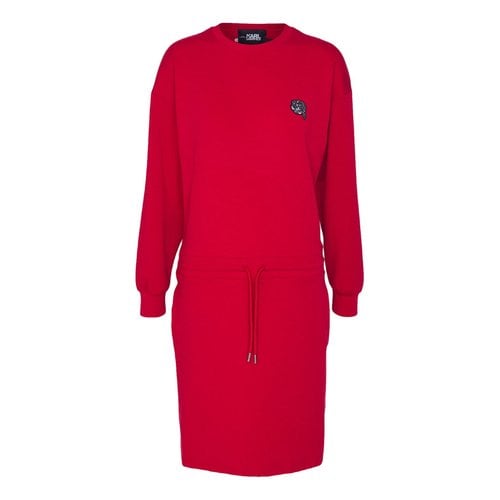 Pre-owned Karl Lagerfeld Mini Dress In Red