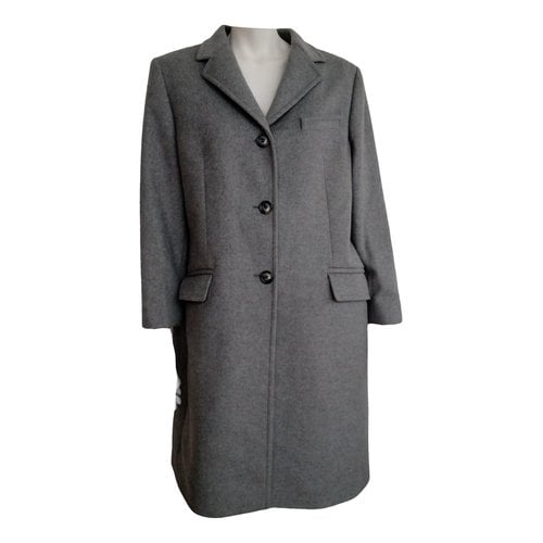 Pre-owned Fay Cashmere Coat In Grey