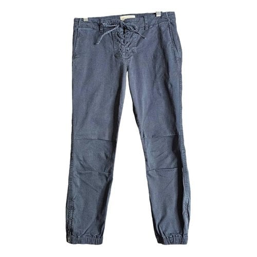 Pre-owned Nili Lotan Trousers In Blue