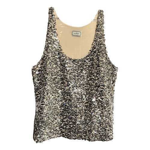 Pre-owned By Malene Birger Top In Silver