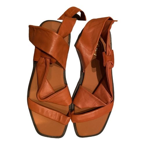 Pre-owned Ash Leather Sandal In Orange