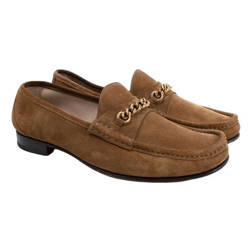 Pre-owned Tom Ford Flats In Brown
