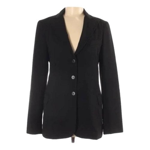 Pre-owned Theory Coat In Black