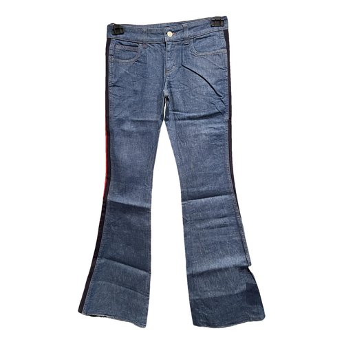 Pre-owned Gucci Bootcut Jeans In Blue