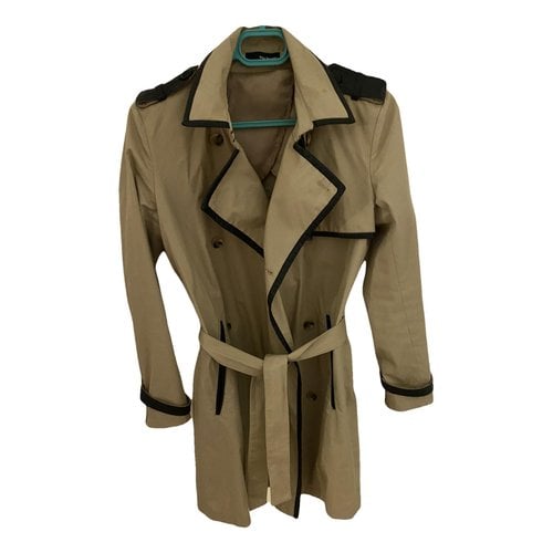 Pre-owned The Kooples Trench Coat In Beige