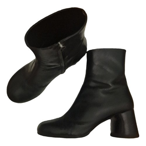 Pre-owned Khaite Leather Boots In Black