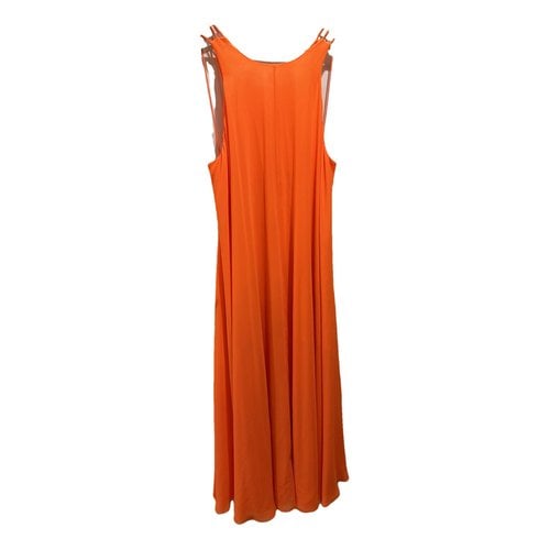 Pre-owned Halpern Maxi Dress In Orange
