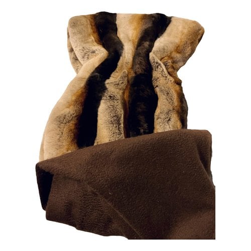 Pre-owned Roberto Cavalli Cashmere Stole In Brown