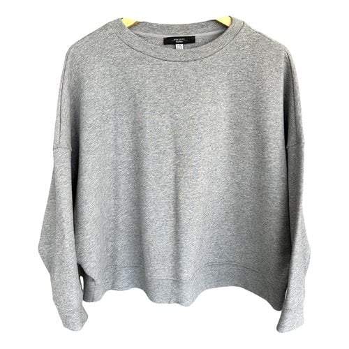 Pre-owned Max Mara Jersey Top In Grey