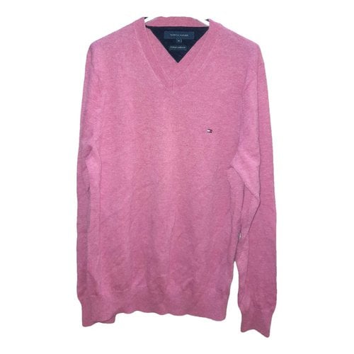 Pre-owned Tommy Hilfiger Wool Pull In Pink