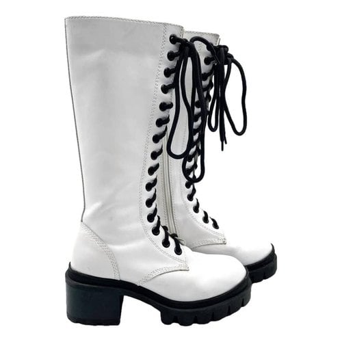 Pre-owned Jeffrey Campbell Leather Boots In White