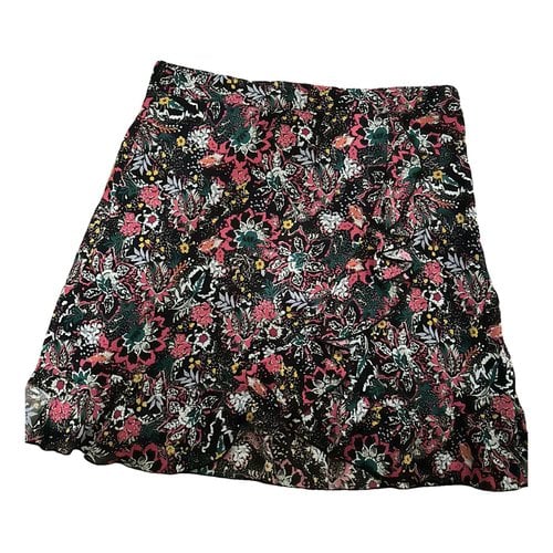 Pre-owned Ikks Glitter Mini Skirt In Multicolour