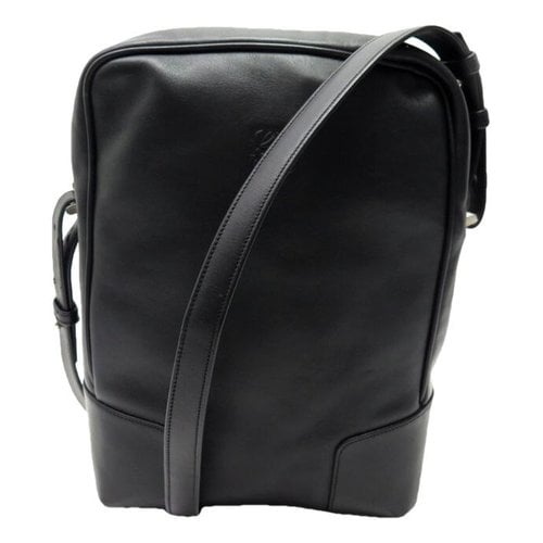 Pre-owned Loewe Leather Bag In Black