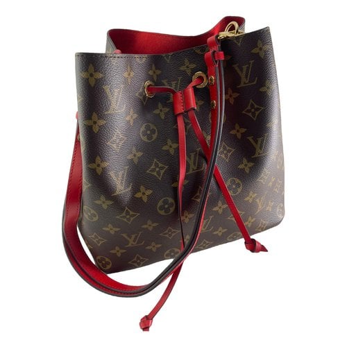 Pre-owned Louis Vuitton Néonoé Leather Handbag In Red