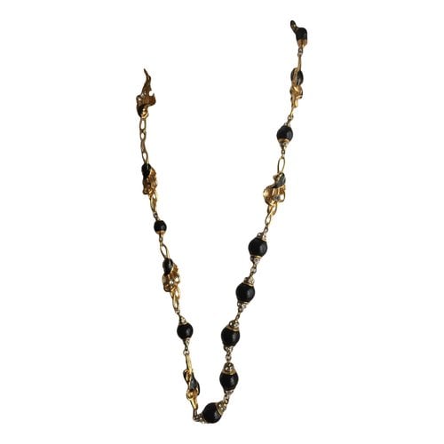 Pre-owned Christian Lacroix Long Necklace In Gold