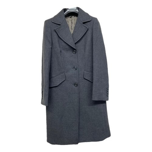 Pre-owned Seventy Wool Coat In Grey