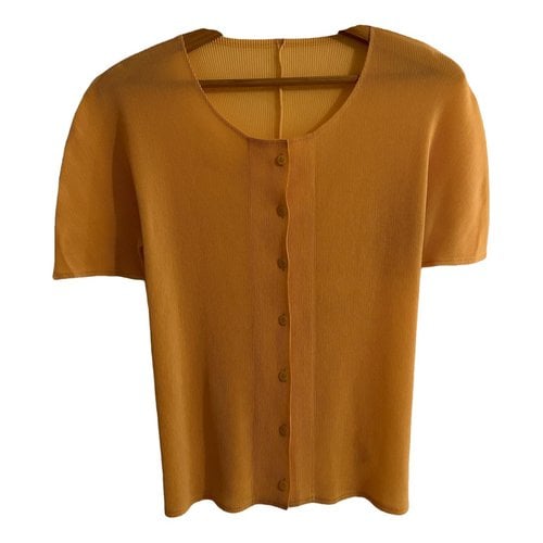Pre-owned Issey Miyake Blouse In Yellow