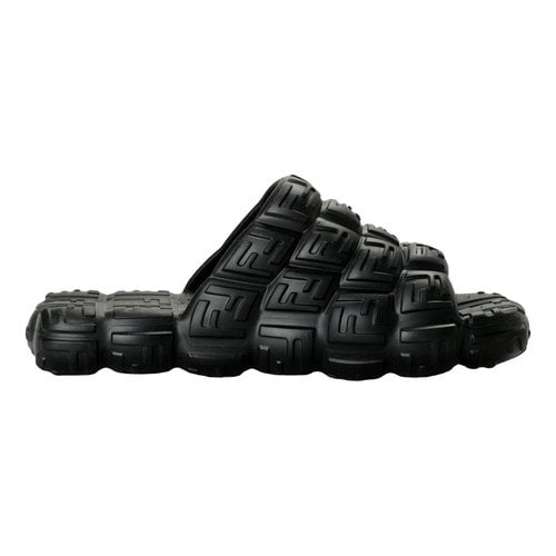 Pre-owned Fendi Sandals In Black