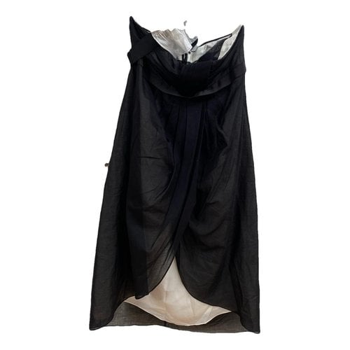 Pre-owned Vera Wang Mid-length Dress In Black
