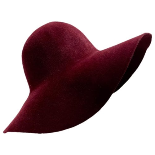 Pre-owned Forte Forte Cashmere Hat In Burgundy