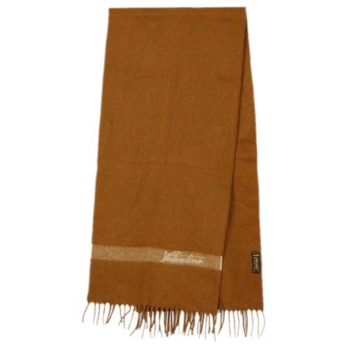 Pre-owned Valentino Cashmere Scarf In Brown